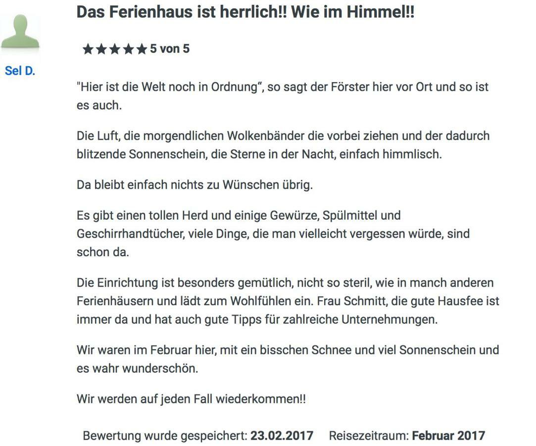 Wie Im Himmel Hatzfeld ภายนอก รูปภาพ